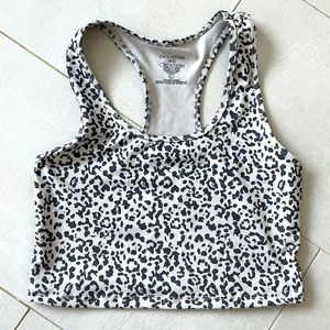 Leopard print sports bra / tank